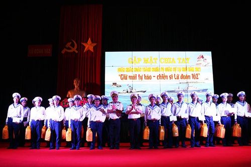 Lữ đoàn 162, Vùng 4 Hải quân: Chia tay quân nhân hoàn thành nghĩa vụ quân sự năm 2021