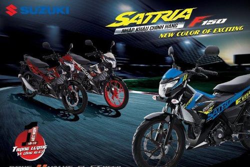 Suzuki Satria ra mắt 3 màu mới
