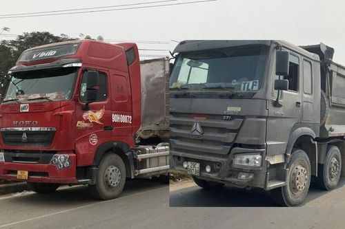 Nhiều trường hợp xe quá tải di chuyển qua cầu Thăng Long bị xử phạt