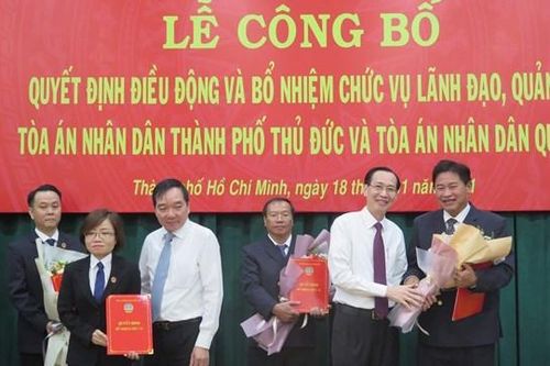 Thẩm phán Nguyễn Thành Vinh được điều động làm Chánh án TAND TP Thủ Đức