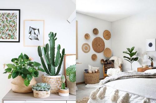 5 ý tưởng trang trí bằng giỏ đan lát giúp nhà thêm phong cách