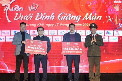Báo Giáo dục và Thời đại tổ chức trao quà Tết cho các hộ dân nghèo tại Hà Tĩnh
