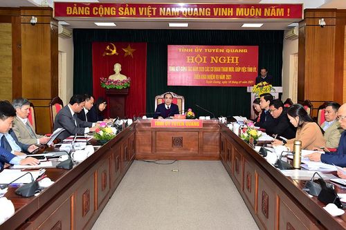 Các cơ quan tham mưu, giúp việc Tỉnh ủy triển khai nhiệm vụ năm 2021