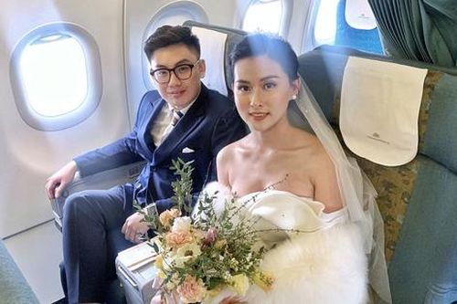 Cặp đôi tổ chức 'đám cưới trên mây' ở độ cao 10.000m