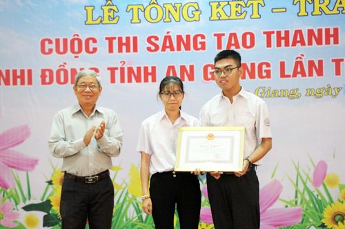 An Giang trao 31 giải Sáng tạo thanh thiếu niên, nhi đồng tỉnh năm 2020