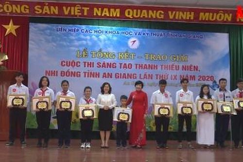 Trao giải Cuộc thi sáng tạo thanh thiếu niên, nhi đồng tỉnh An Giang lần thứ IX năm 2020