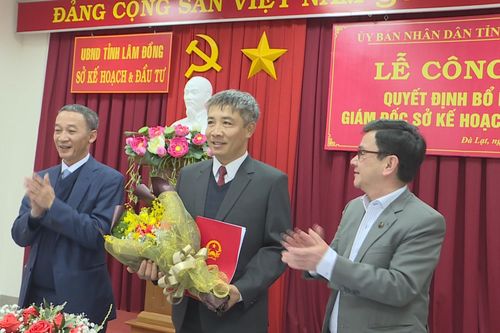Sở Kế hoạch và Đầu tư tỉnh Lâm Đồng có giám đốc mới