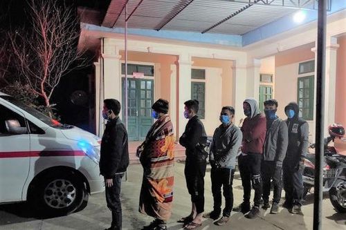 Biên phòng Nghệ An phát hiện 7 người nhập cảnh trái phép trong đêm