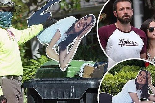 Sau chia tay, tài tử Ben Affleck vứt ảnh bạn gái vào thùng rác