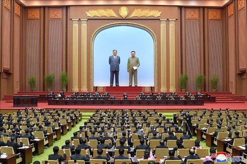 Mít tinh ủng hộ các quyết sách của đảng Lao động Triều Tiên