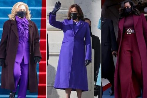 Trang phục tím tràn ngập trong Lễ Nhậm Chức của Joe Biden - Kamala Harris, tại sao vậy?