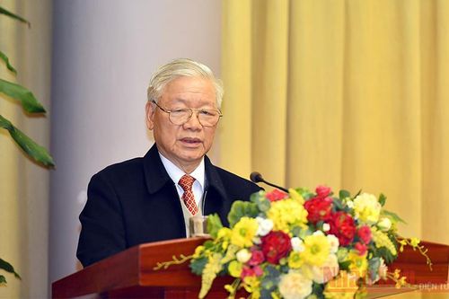 Tổng Bí thư, Chủ tịch nước Nguyễn Phú Trọng dự Hội nghị triển khai nhiệm vụ năm 2021 của Văn phòng Chủ tịch nước