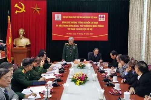 Thượng tướng Nguyễn Chí Vịnh thăm và làm việc tại Hội Nạn nhân chất độc da cam/dioxin Việt Nam