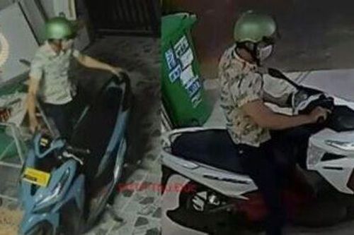 Chỉ 15 phút, tên trộm đã lấy 2 chiếc xe máy ở 2 địa điểm khác nhau