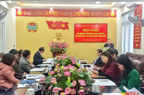 Hội nghị bàn công tác phối hợp đào tạo nghề và giới thiệu việc làm cho lao động nông thôn