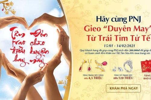 PNJ triển khai Chương trình 'Tâm trao điều hay - Đón chào duyên may'