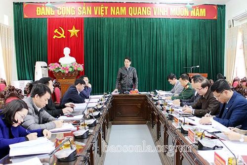 Đoàn Giám sát số 9 của Ban Thường vụ tỉnh ủy làm việc tại huyện Phù Yên