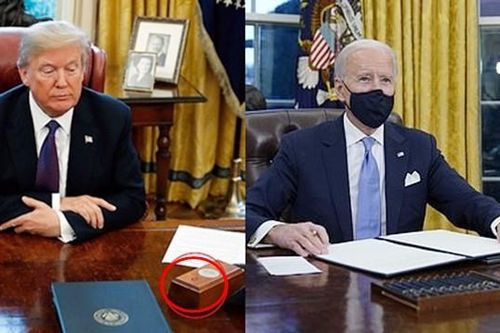 Tổng thống Biden gỡ bỏ cái nút đỏ bí ẩn trên bàn làm việc ở Nhà Trắng, đó là nút gì vậy?