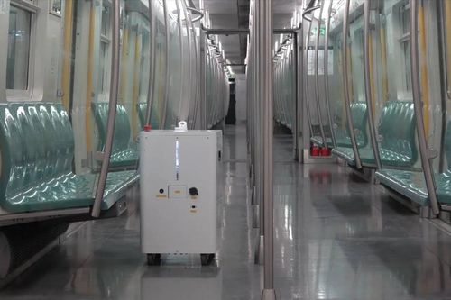 Robot khử trùng tàu điện ngầm, hạn chế lây lan Covid-19