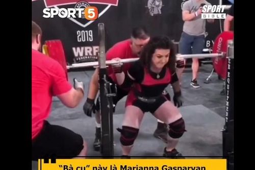 'Cụ bà' nâng tạ gần 200 kg khiến đám thanh niên 'há hốc mồm'
