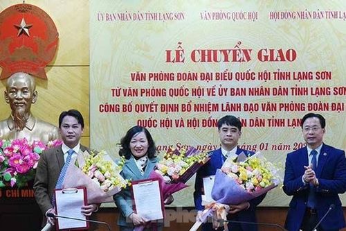 Bổ nhiệm lãnh đạo Văn phòng đoàn đại biểu quốc hội và HĐND tỉnh Lạng Sơn