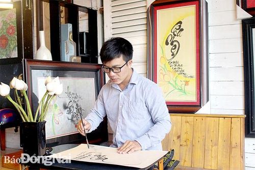 Thú chơi thư pháp ngày xuân