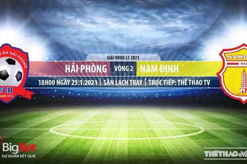 Soi kèo nhà cái Hải Phòng vs Nam Định. TTTV trực tiếp bóng đá Việt Nam 2021