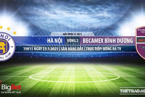 Soi kèo nhà cái Hà Nội vs Bình Dương. BĐTV trực tiếp bóng đá Việt Nam 2021