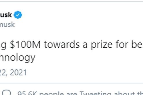 Tỷ phú Elon Musk tuyên bố thưởng 100 triệu USD cho công nghệ thu giữ carbon
