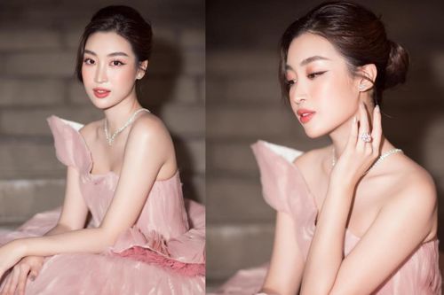 Hoa hậu Đỗ Mỹ Linh gây thương nhớ khôn nguôi với bộ váy hồng xếp tầng tinh tế