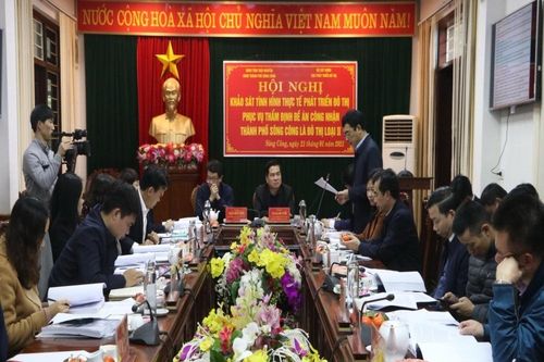 Khảo sát tình hình thực tế phát triển đô thị tại thành phố Sông Công