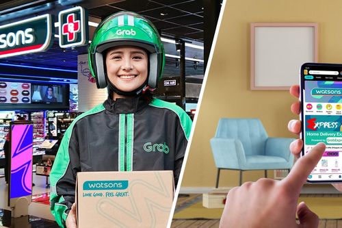 Người dùng Việt có thể mua mỹ phẩm của Watsons trên ứng dụng Grab