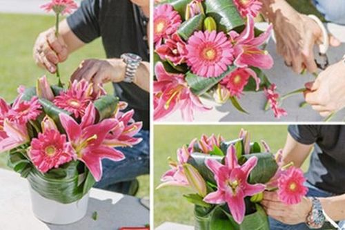 Cách cắm hoa ly trang trí nhà cửa dịp Tết