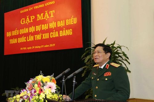 Bộ Quốc phòng gặp mặt đại biểu quân đội dự Đại hội
