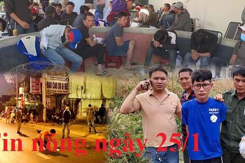 Tin nóng ngày 25/1: Trường gà cá cược bằng bia và thuốc lá