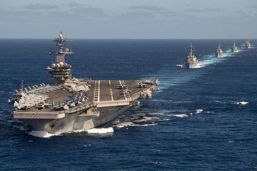 Ngay sau khi ông Biden nhậm chức, Mỹ đưa cụm tác chiến tàu sân bay tới Biển Đông đối phó Trung Quốc