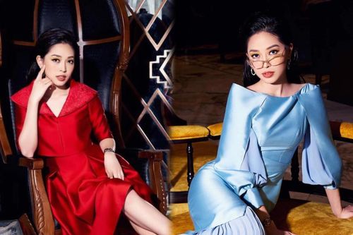 Á hậu Phương Nga khoe nhan sắc kiêu sa với váy áo lụa là đầy sắc màu