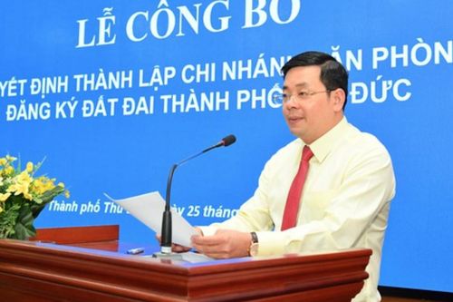 Thành lập chi nhánh Văn phòng Đăng ký đất đai TP Thủ Đức