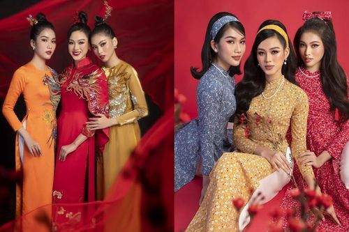 Ngắm Top 3 Hoa Hậu Việt Nam 2020 đẹp sắc sảo, ấn tượng trong những tà áo dài đón Tết
