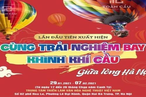 Ngắm Hà Nội từ khinh khí cầu