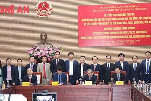 Nghệ An: Ký kết thỏa thuận đầu tư dự án 200 triệu USD