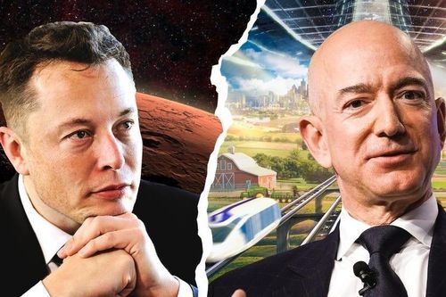 Hai tỉ phú Elon Musk và Jeff Bezos 'đối đầu' gay gắt trên không gian vũ trụ
