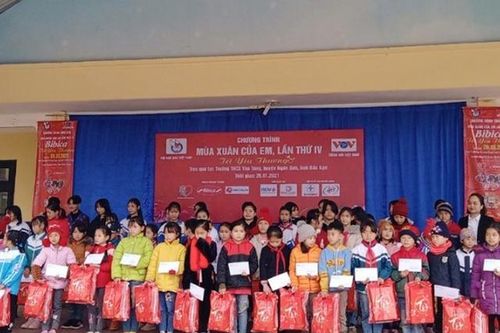 Chương trình trao quà Tết 'Mùa xuân của em' lần thứ IV