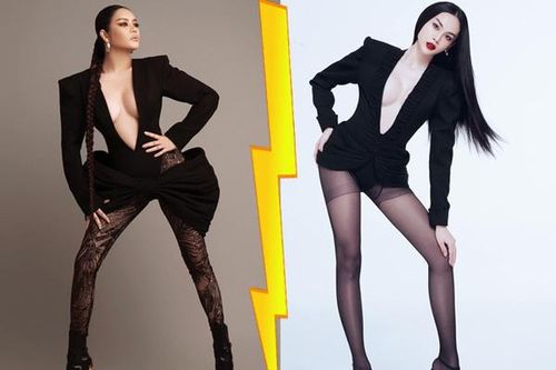 Á hậu chuyển giới Lương Mỹ Kỳ đụng phong cách Lý Nhã Kỳ