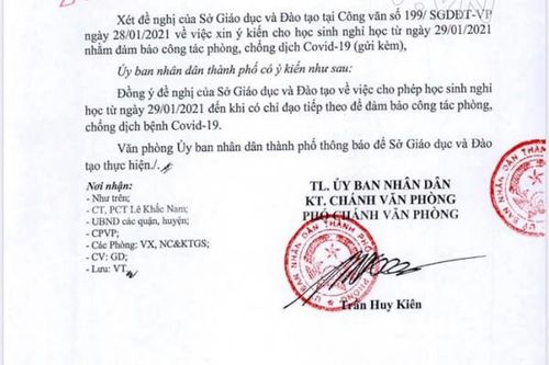 Hải Phòng: Học sinh, sinh viên nghỉ học từ 29/1 để phòng chống dịch COVID-19