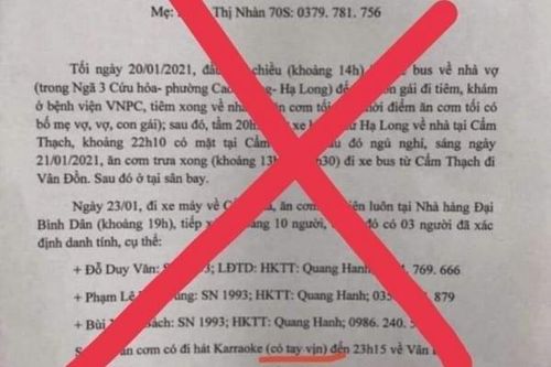 Không có bệnh nhân COVID-19 đi karaoke 'tay vịn' như thông tin lan truyền