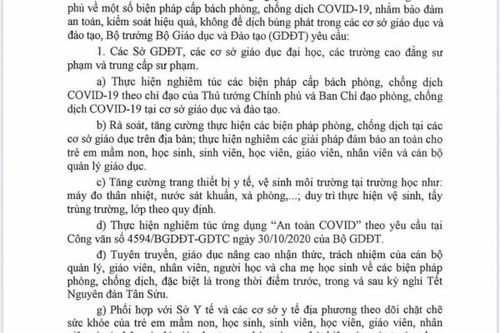 Bộ GD&ĐT: Cấp bách thực hiện các biện pháp phòng chống dịch tại các cơ sở giáo dục