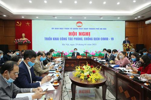 Mặt trận Tổ quốc TP Hà Nội khẩn trương triển khai công tác phòng chống dịch Covid-19