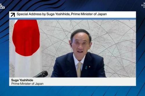 Hội nghị Davos: Ông Suga nhấn mạnh quyết tâm đăng cai Thế vận hội Tokyo