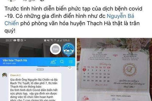 Cán bộ huyện 3 lần hoãn đám cưới cho con để phòng dịch Covid-19